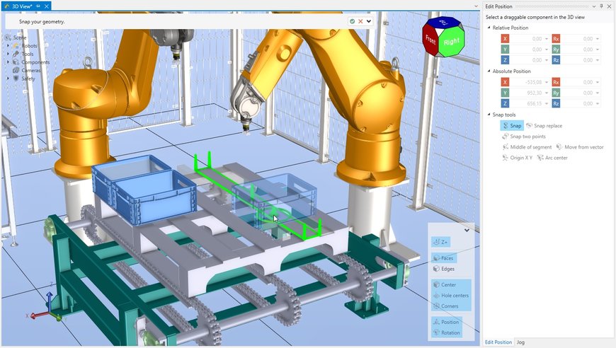 Le nouveau logiciel Stäubli Robotics Suite 2022 accélère les processus à toutes les étapes de la programmation des robots